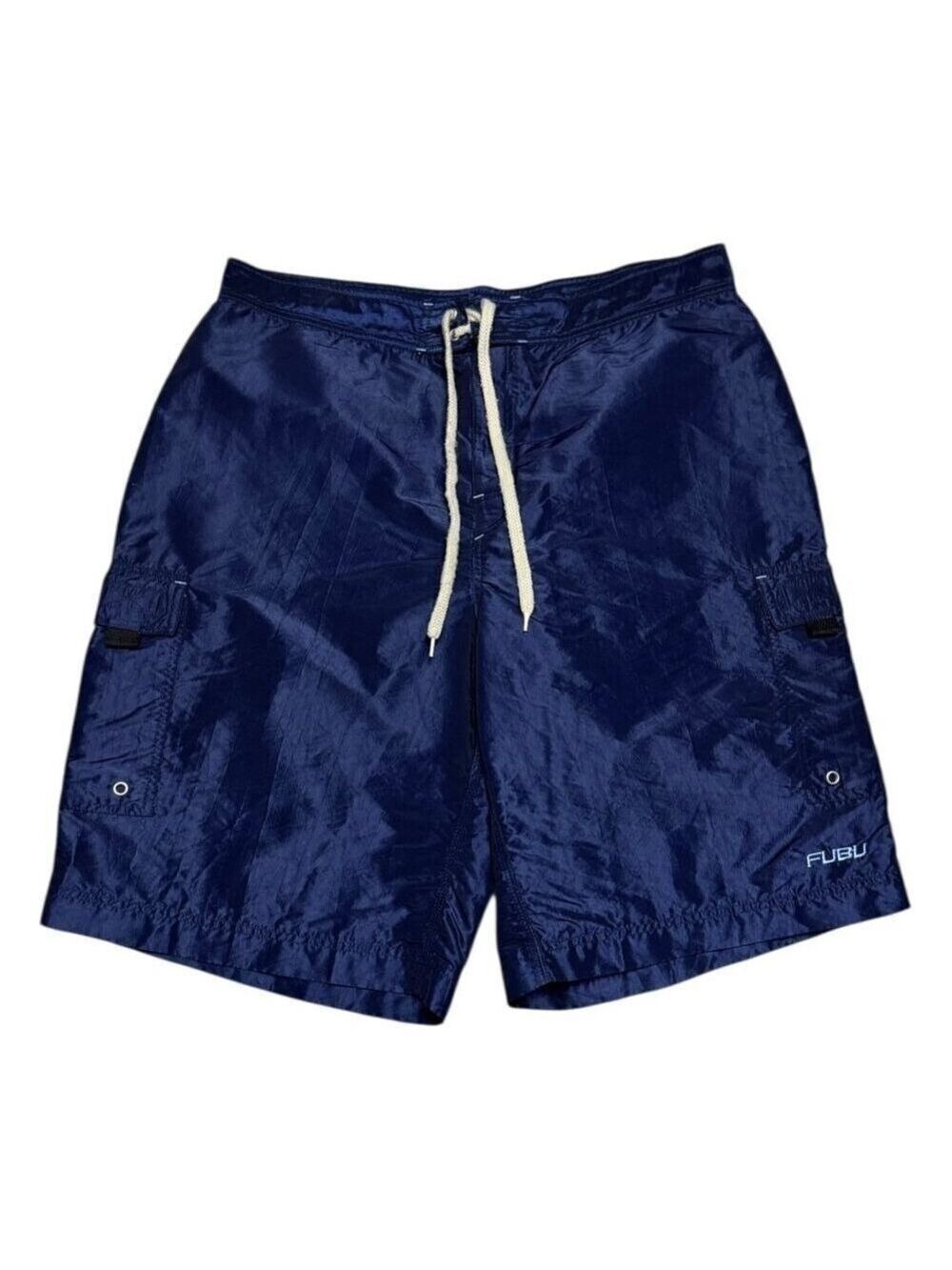 FUBU Shorts Vintage 2000s Y2K Baggy Streetwear Summer Swim Trunks Mens XL
